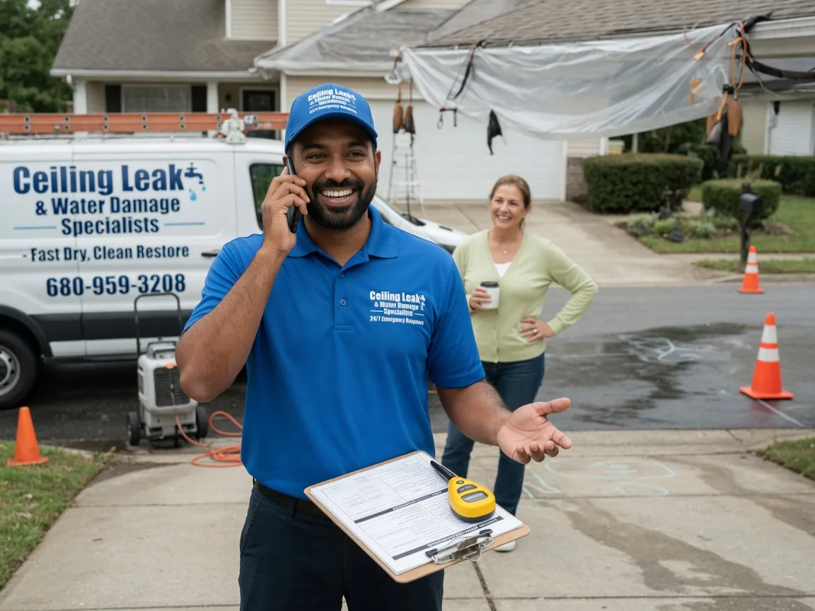 Ceiling Leak Cleanup Sherrill, AR FAQs